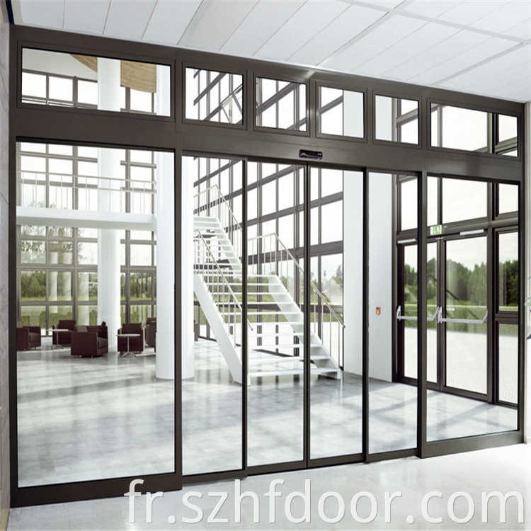 Induction glass door